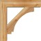 Ekena Millwork Imperial Block Rough Sawn Bracket w/ Offset Brace, Western Red Cedar, 6"W x 24"D x 24"H BKT0604X24X24IMP05RWR - alternate 3